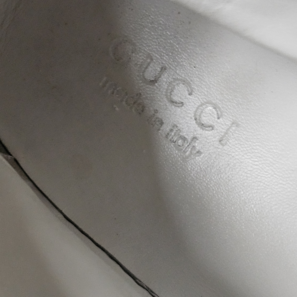 Gucci GG Monogram High-Top Leather Sneakers Size 14 - Picture 9 of 15